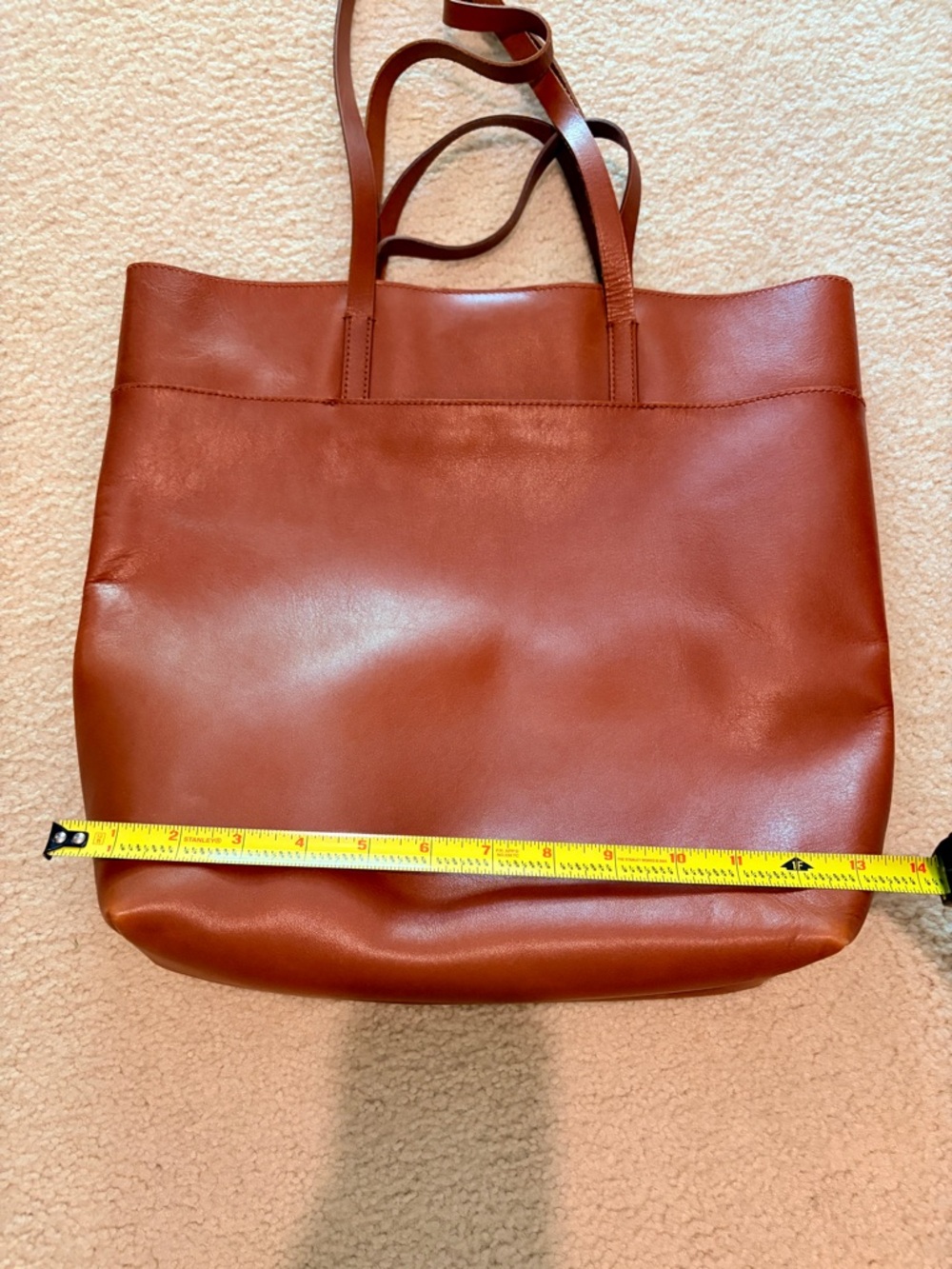 Madewell Leather Tote in Warm Cinnamon